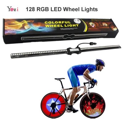 Lanterne multicolore à rayons de cyclisme, lampe de pneu RGB, accessoires de vélo, lumière LED pour moto, pneu, roue de voiture
