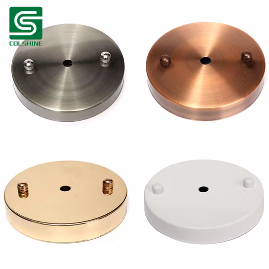 Coupelles de plafond en métal, accessoire d'éclairage de rosace de plafond coloré