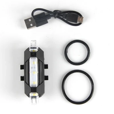 Phares LED pour vélo, Clip de rayons avant et arrière, boules très lumineuses pour bande de caoutchouc, lumière plate Portable à haute luminosité pour vélo