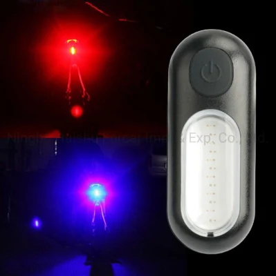 Haute qualité Mini COB USB Rechargeable vélo feu arrière vélo cyclisme couleur différente clignotant avertissement lampe arrière accessoires de vélo COB Bicycle Rear Light