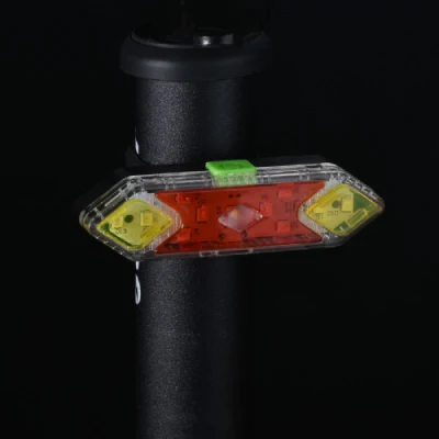 Feux arrière d'avertissement de nuit de cyclisme, lampe longue durée, feu arrière de vélo étanche rechargeable par USB, feux arrière de vélo de montagne Wbb18313